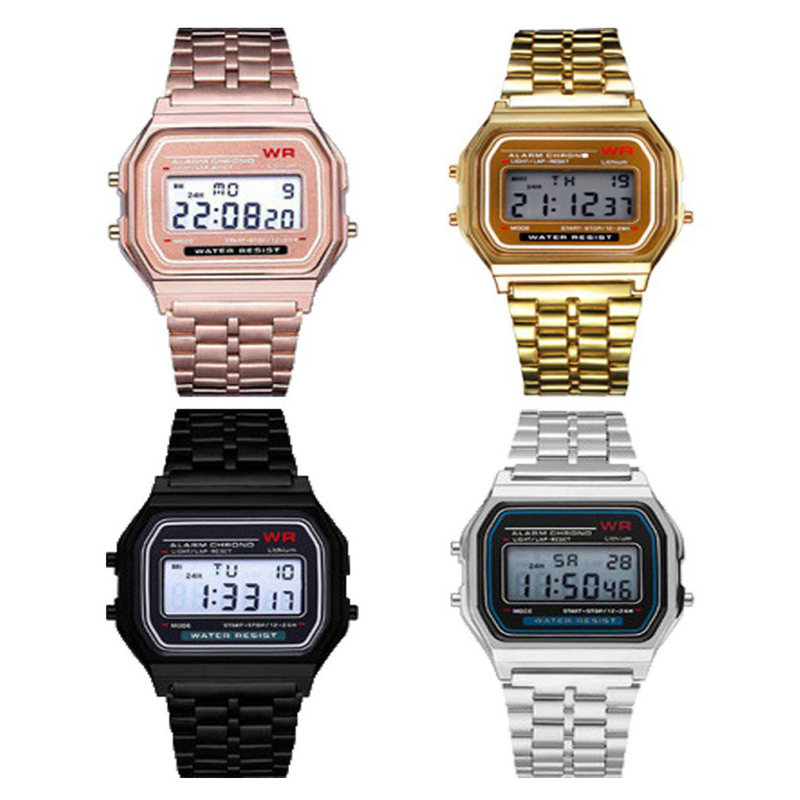 Women Accessories Display - LED Stainless Steel Band Watch Luxury