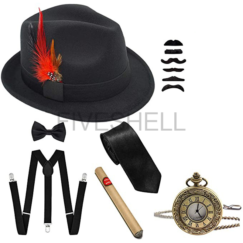 Women'S Accessories In The 1920S - Mens 1920s Gatsby Gangster Costume Accessories