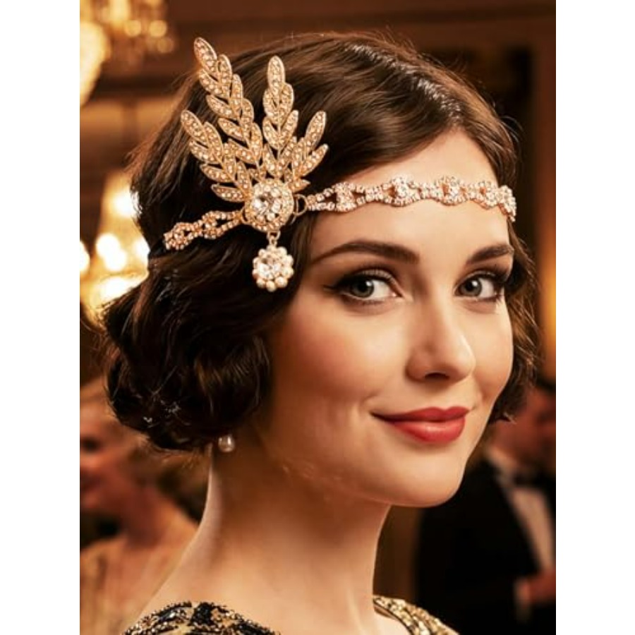 Women'S Accessories In The 1920S - 1920s Flapper Headpiece Rhinestones Flapper Headband