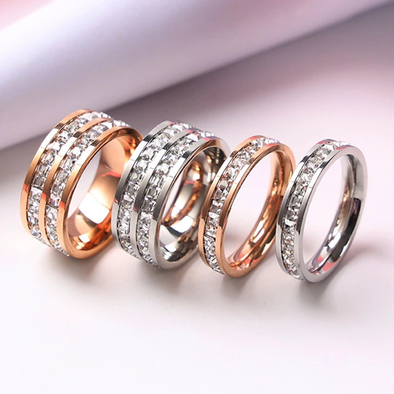 Wrap Ring Gold - Luxury Rose Gold Color Single Double