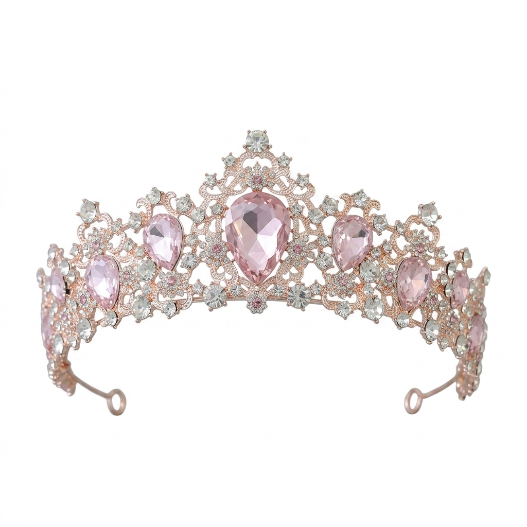 Women'S Vintage Accessories - Elegant Tiara Hairband for Bridal Wedding