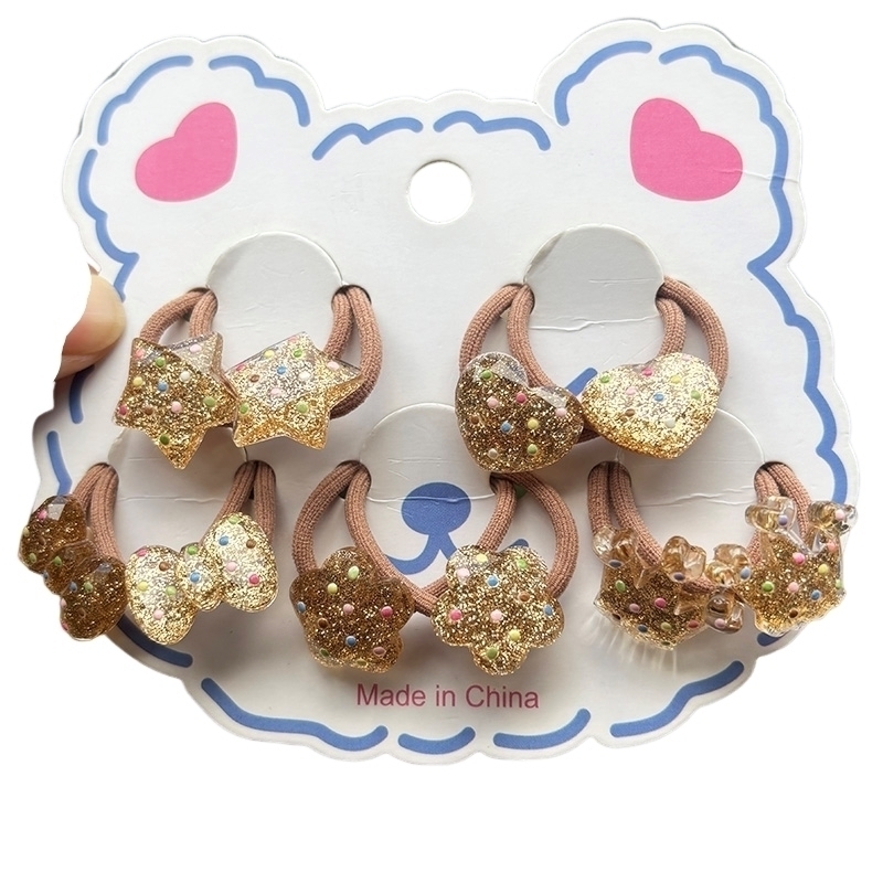 Wrap Ring Gold - 2PCS New Shining Gold Girls Elastic
