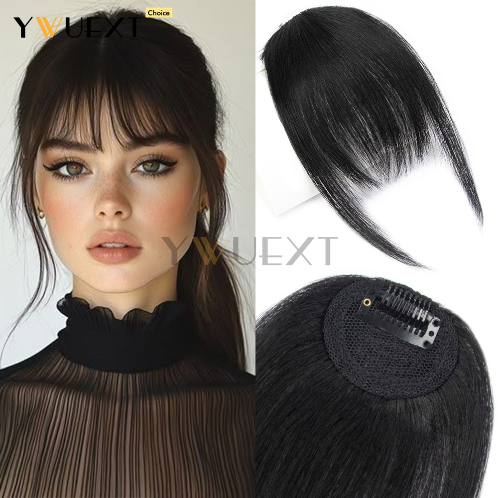 Clip In Human Hair Bangs Strai - огляд і ціна Women Accessories Clearance
