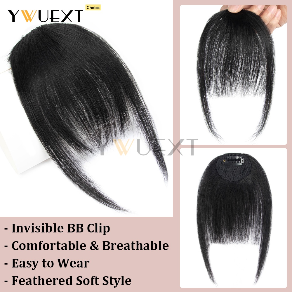 Clip In Human Hair Bangs Strai - огляд і ціна Women Accessories Clearance