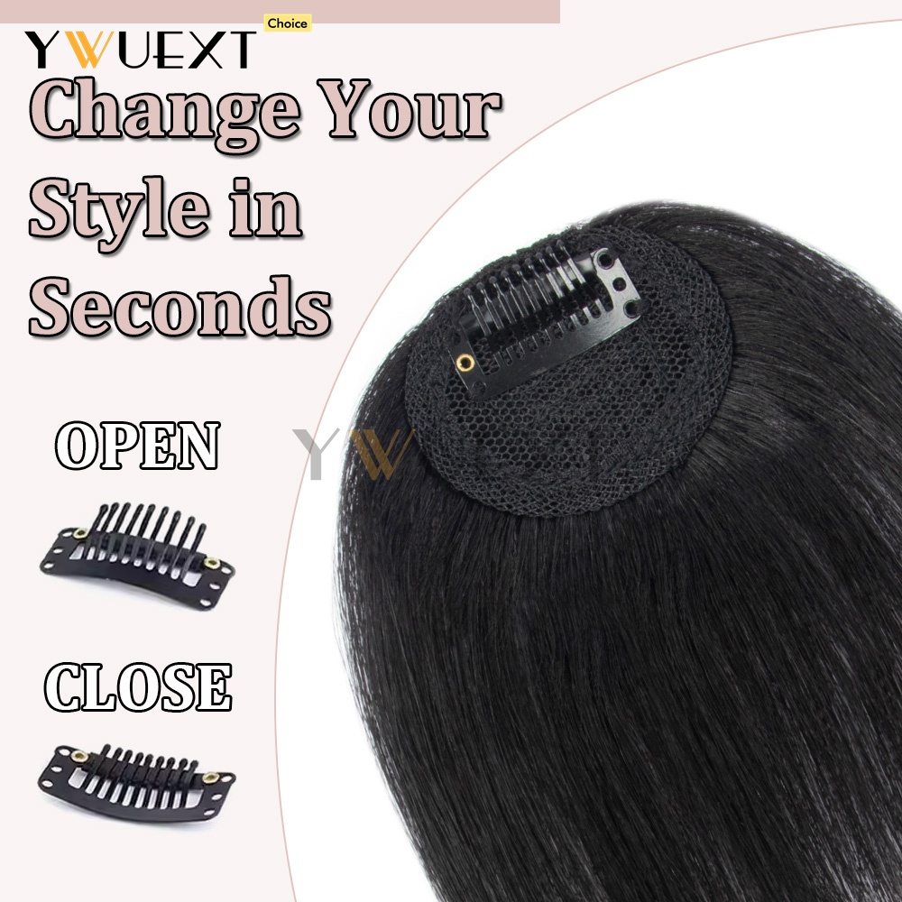 Clip In Human Hair Bangs Strai - огляд і ціна Women Accessories Clearance