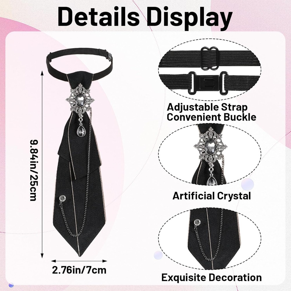 Rhinestone Bow Ties: Pre-Tied  - огляд і ціна Women'S Vintage Accessories