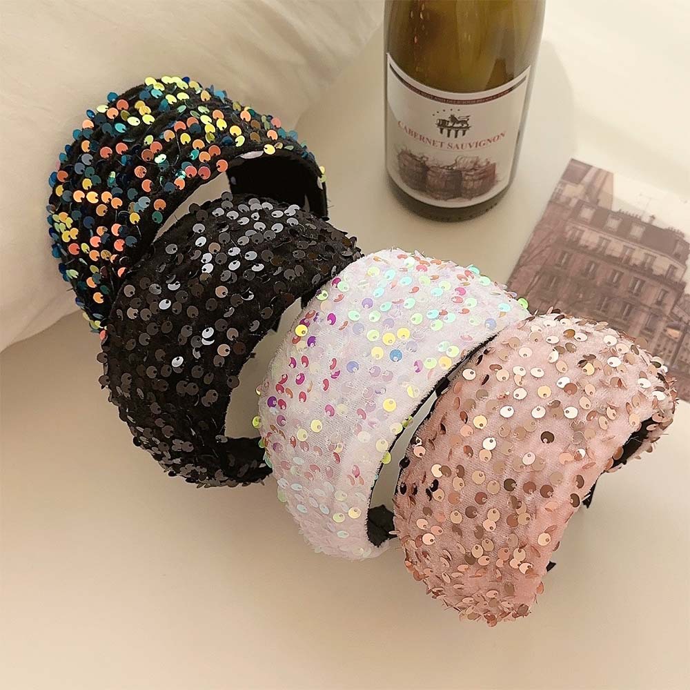 New Wide Glitter Headband For  - огляд і ціна Women'S Accessories Gift Ideas