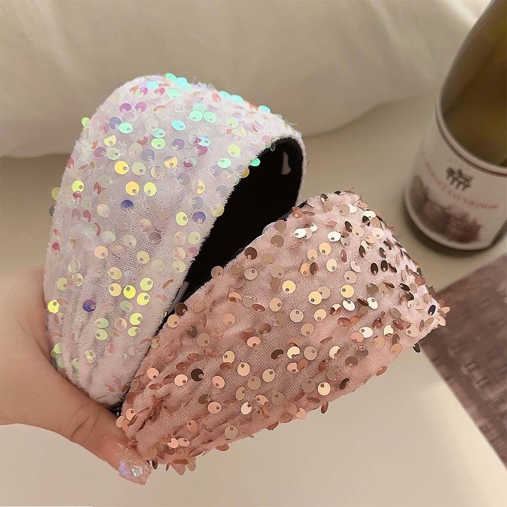 New Wide Glitter Headband For  - огляд і ціна Women'S Accessories Gift Ideas