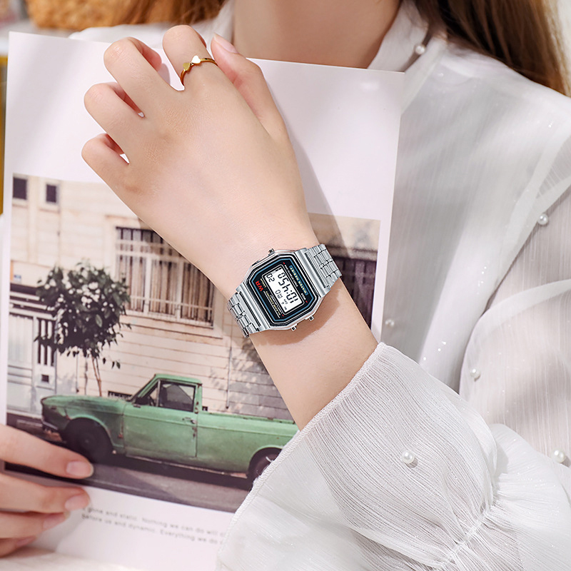 LED Stainless Steel Band Watch - огляд і ціна Women Accessories Display