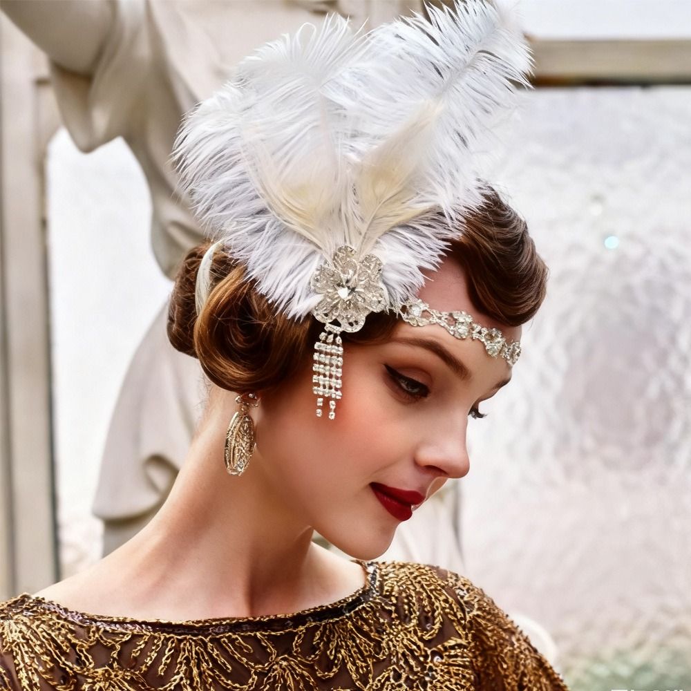 Vintage Feather Headband Sequi - огляд і ціна Women'S Accessories In The 1920S