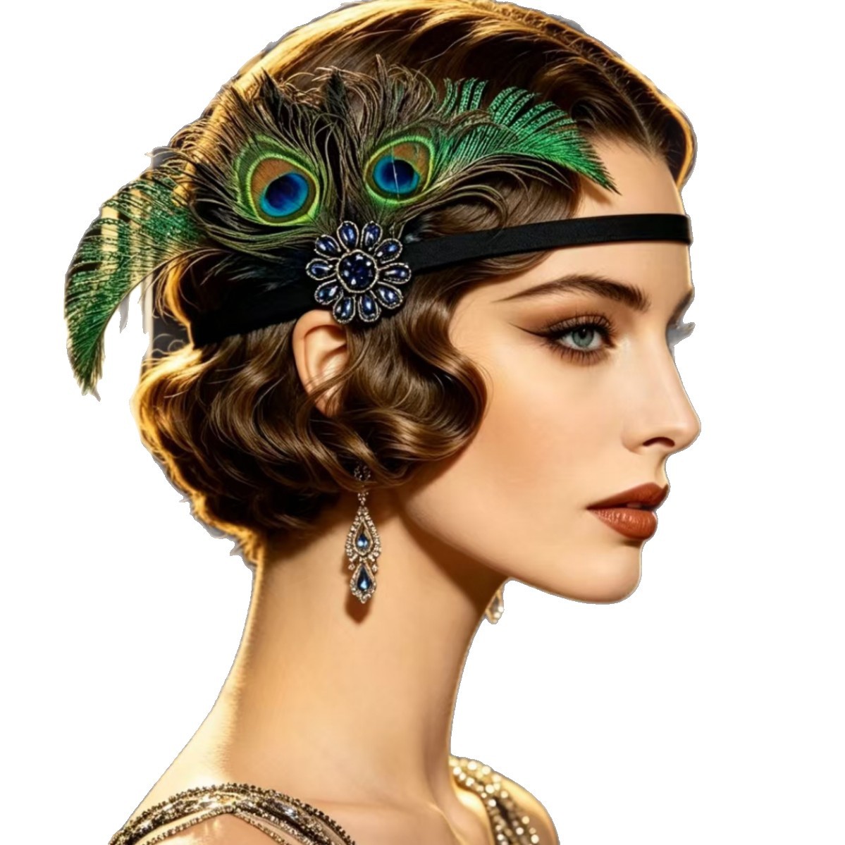1920s Flapper Peacock Feather  - огляд і ціна Women'S Accessories In The 1920S