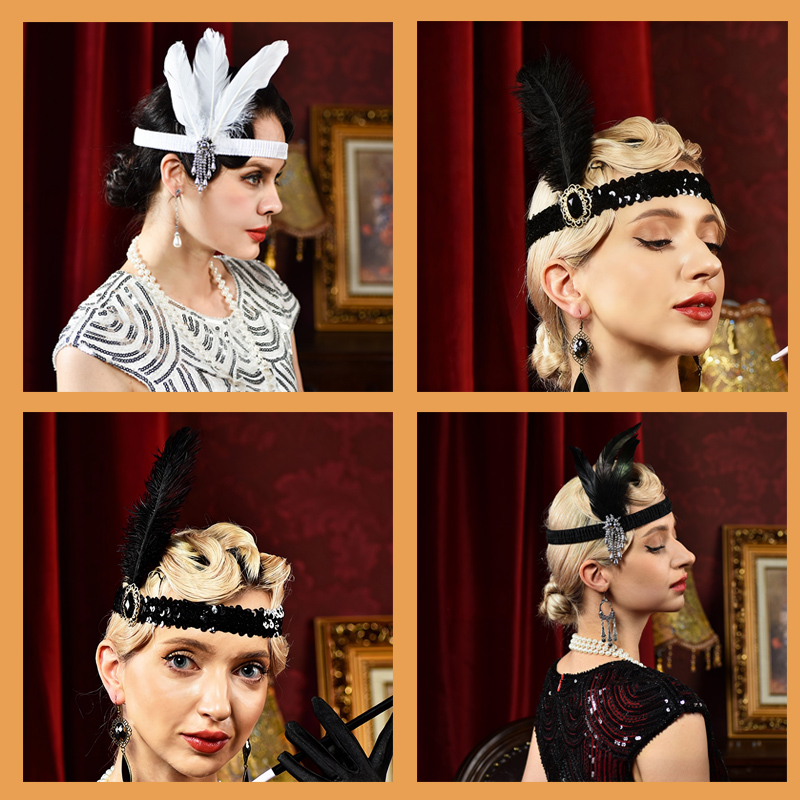 6-48PCS 1920s Flapper Headband - огляд і ціна Women'S Accessories In The 1920S