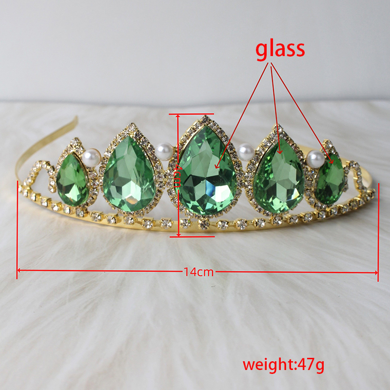 Green Water Drop Rhinestone Cr - огляд і ціна Women'S Vintage Accessories
